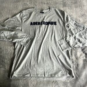 Boys Long Sleeve Gray Abercrombie Shirt Size M